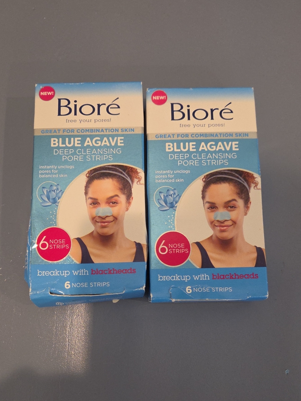 Bioré Blue Agave Deep Cleansing Pore Strips - Blue